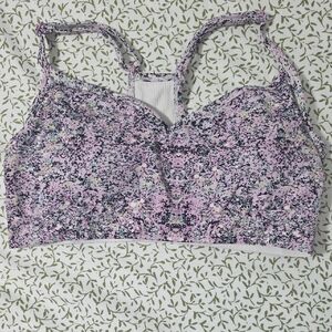 Fabletics Pink Lavender Speckled Wireless Bralette